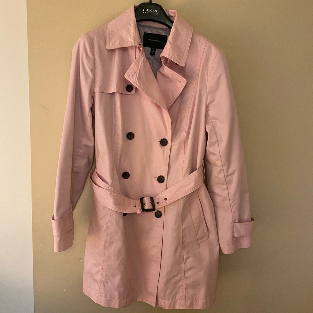 Banana Republic Pink Trench Coat